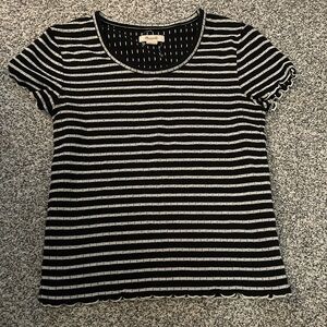 Madewell Black & White Stripe Tee